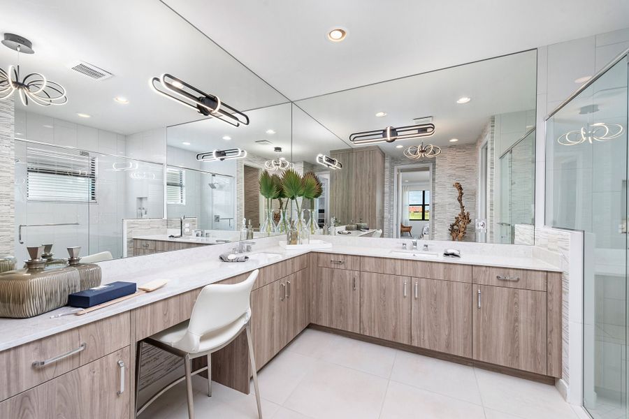 Representative furnished interior of a home built from the Costa II by GL Homes in Valencia Vista at Riverland, Port St. Lucie (Image 10).