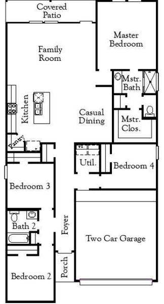 2D floor plan layout of this home in Beacon Point at Lago Mar, Texas City, TX (Image 3). 2D floor plan layout of this home in Beacon Point at Lago Mar, Texas City, TX (Image 3).