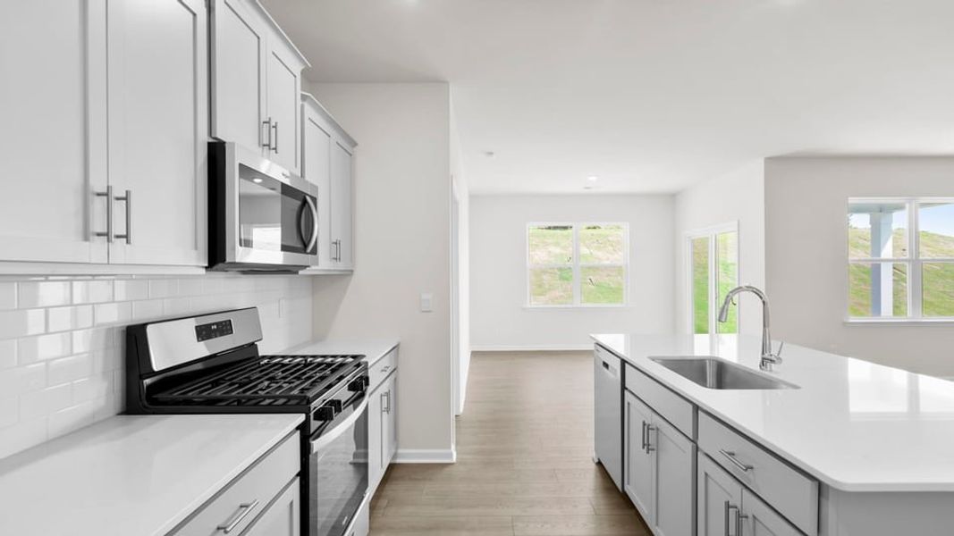 Furnished interior view inside a new home in Durbin Meadows Traditions, Fountain Inn (Image 8).