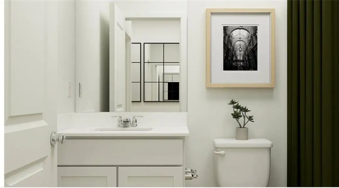 Furnished interior view inside a new home in Crossvine Village, LaGrange (Image 2).