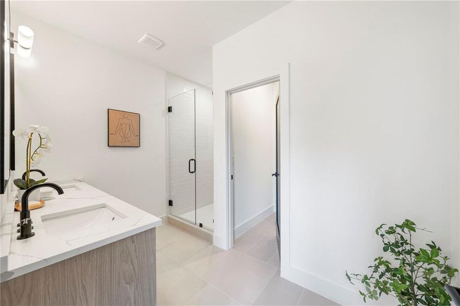 Furnished interior view inside a new home in , Atlanta (Image 18).