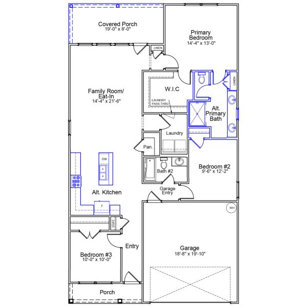 2D floor plan layout of this home in Landmark Commons, Boiling Springs, SC (Image 2). 2D floor plan layout of this home in Landmark Commons, Boiling Springs, SC (Image 2).