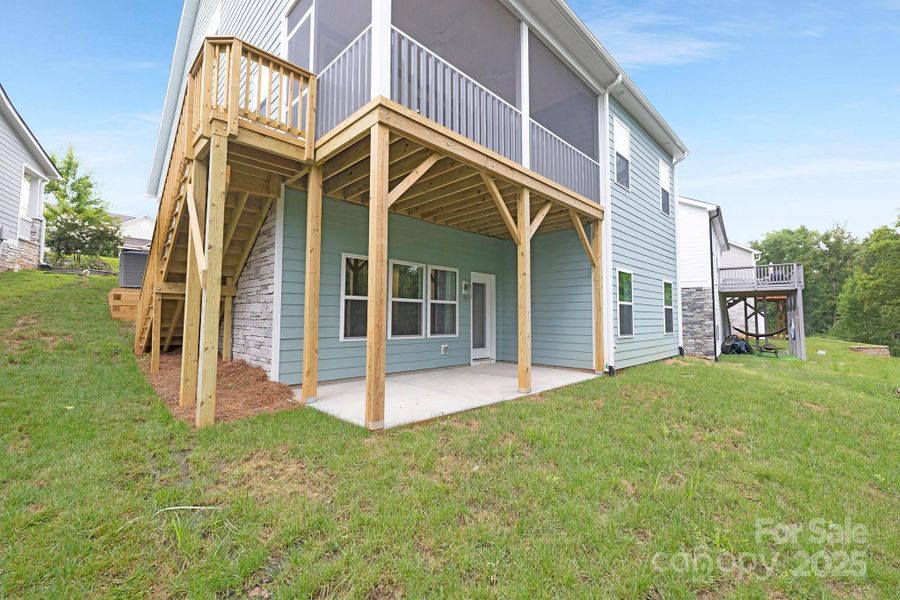Front exterior of a new home in Edgewater - The Cottages, Lancaster, SC, highlighting curb appeal (Image 28).