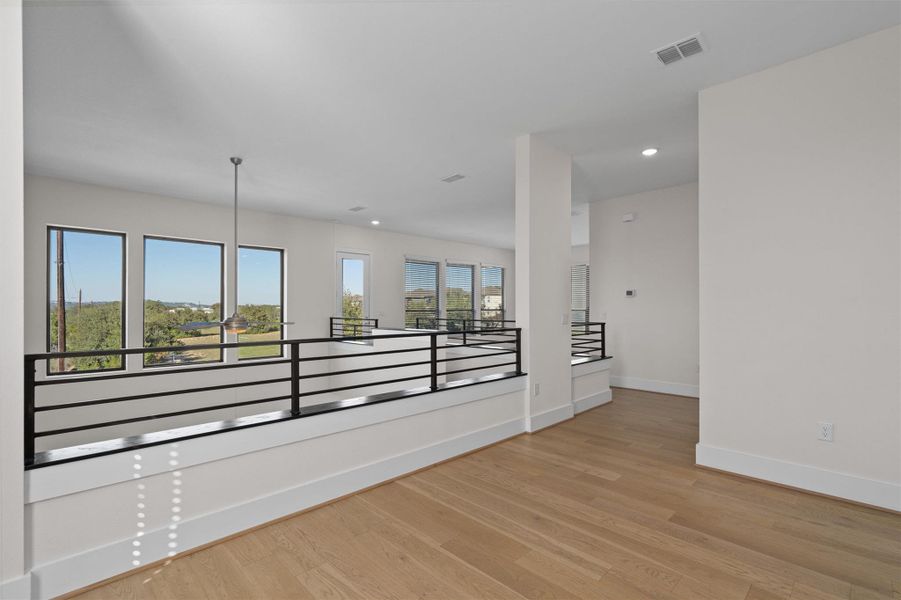 Spare room with recessed lighting and light wood finished floors Spare room with recessed lighting and light wood finished floors