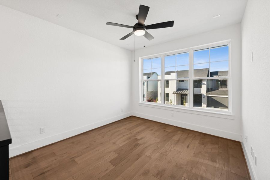 Spacious, unfurnished interior of a new home in Easthaven at Bridgeland Central - Vision Collection, Cypress (Image 19). Spacious, unfurnished interior of a new home in Easthaven at Bridgeland Central - Vision Collection, Cypress (Image 19).