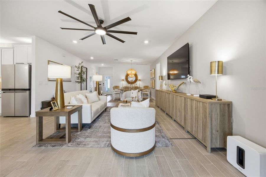 Furnished interior view inside a new home in Pioneer Ranch, Ocala (Image 9). Furnished interior view inside a new home in Pioneer Ranch, Ocala (Image 9).
