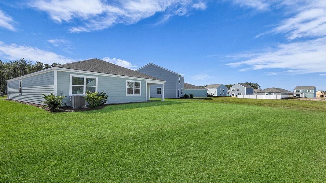 Exterior details and patio area of a home in Hillcrest, Ravenel (Image 17). Exterior details and patio area of a home in Hillcrest, Ravenel (Image 17).