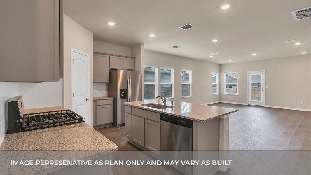 Representative furnished interior of a home built from the The Quincy by D.R. Horton in Rosenbusch Ranch, Leander (Image 4).
