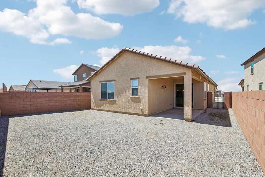 Exterior details and patio area of a home in Mandarina Reserve, Marana (Image 3).
