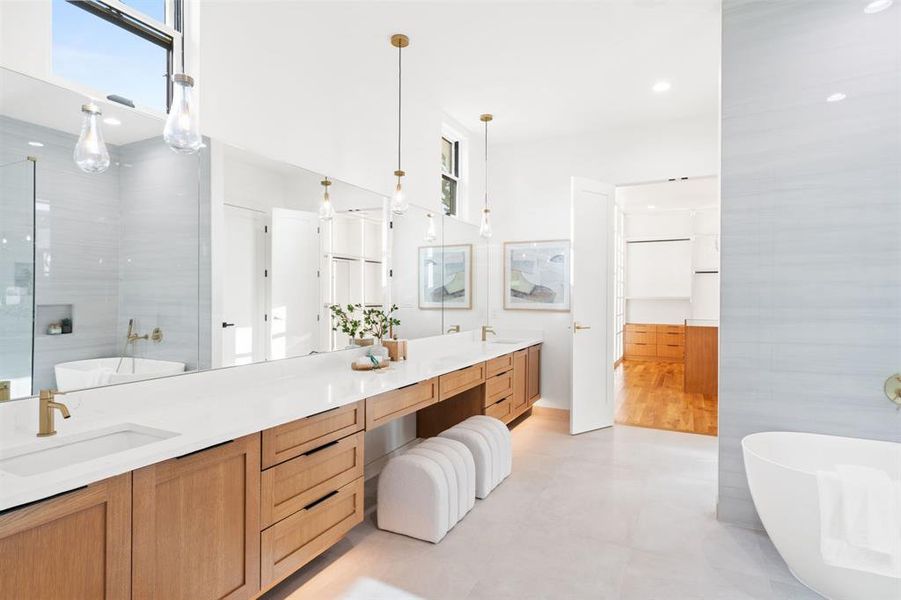 Furnished interior view inside a new home in , Dallas (Image 14). Furnished interior view inside a new home in , Dallas (Image 14).