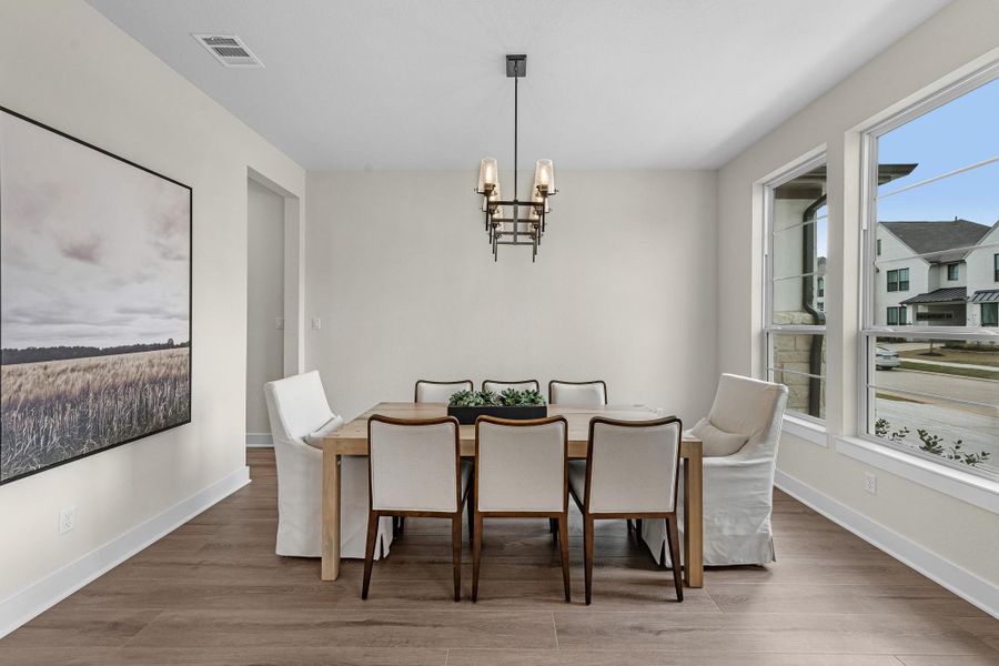 Furnished interior view inside a new home in Bridgeland, Cypress (Image 16).