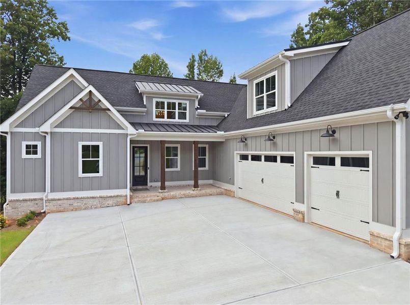 Front exterior of a new home in , Jefferson, GA, highlighting curb appeal (Image 28).