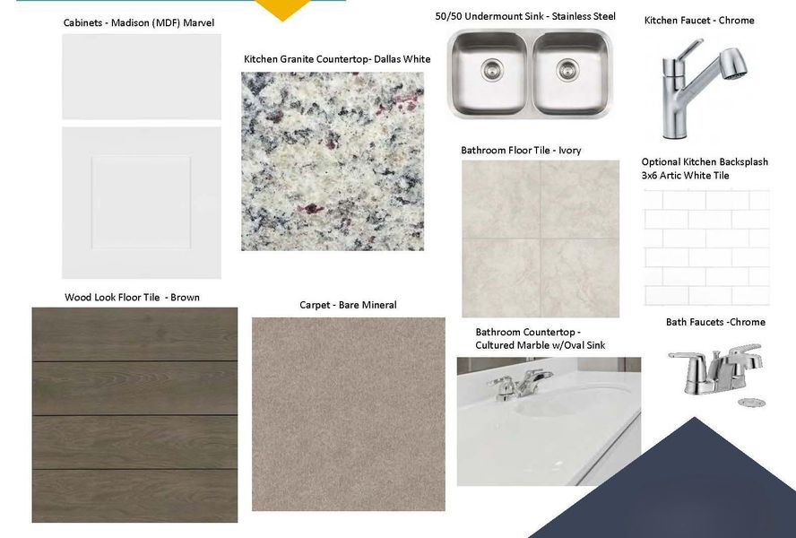 Sample of building materials used in homes in Willow Springs, Buda (Image 3).