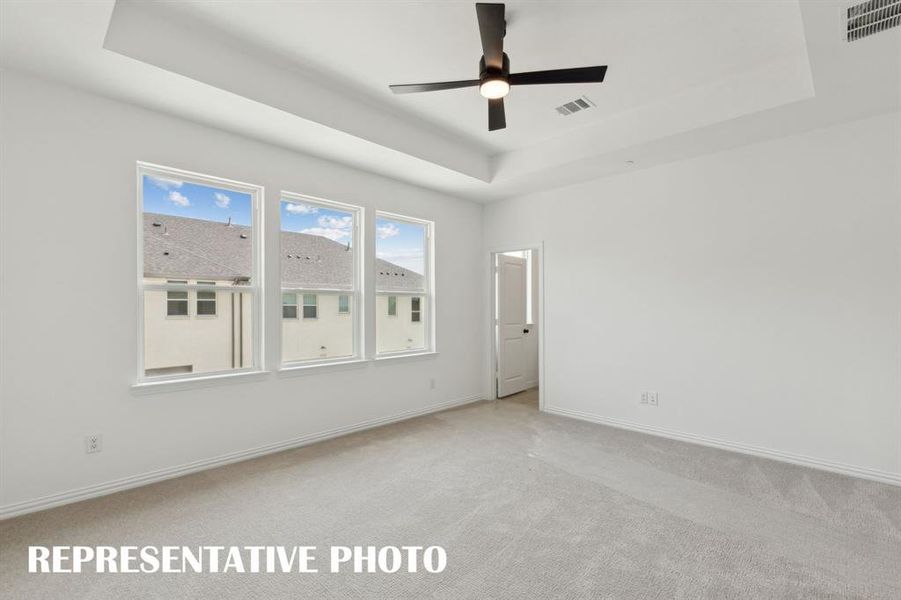 Your new light filled owner's suite is a dream come true!  REPRESENTATIVE PHOTO