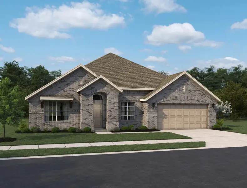 Representative exterior photo of a completed home built from the Avalon III by Ashton Woods in Saddlebrook Ranch, Schertz, TX (Image 4).