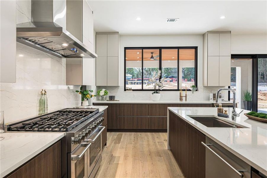 Furnished interior view inside a new home in , Suwanee (Image 15).