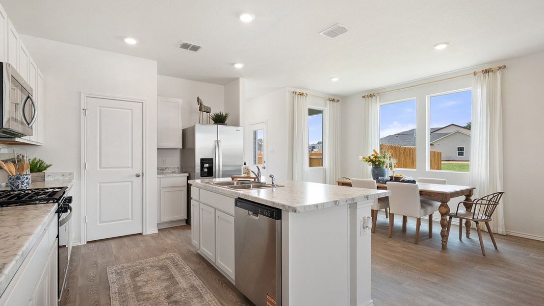 Representative furnished interior of a home built from the The Lyndon by D.R. Horton in Valverde, Bastrop (Image 11). Representative furnished interior of a home built from the The Lyndon by D.R. Horton in Valverde, Bastrop (Image 11).