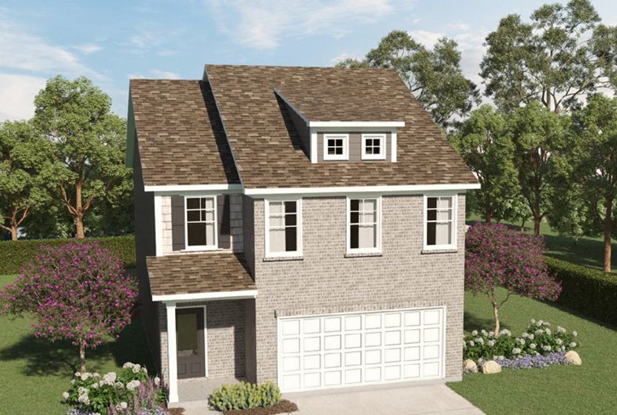 Representative exterior photo of a completed home built from the The Lawson by Direct Residential Communities in Fairview Lake, Conyers, GA (Image 7).