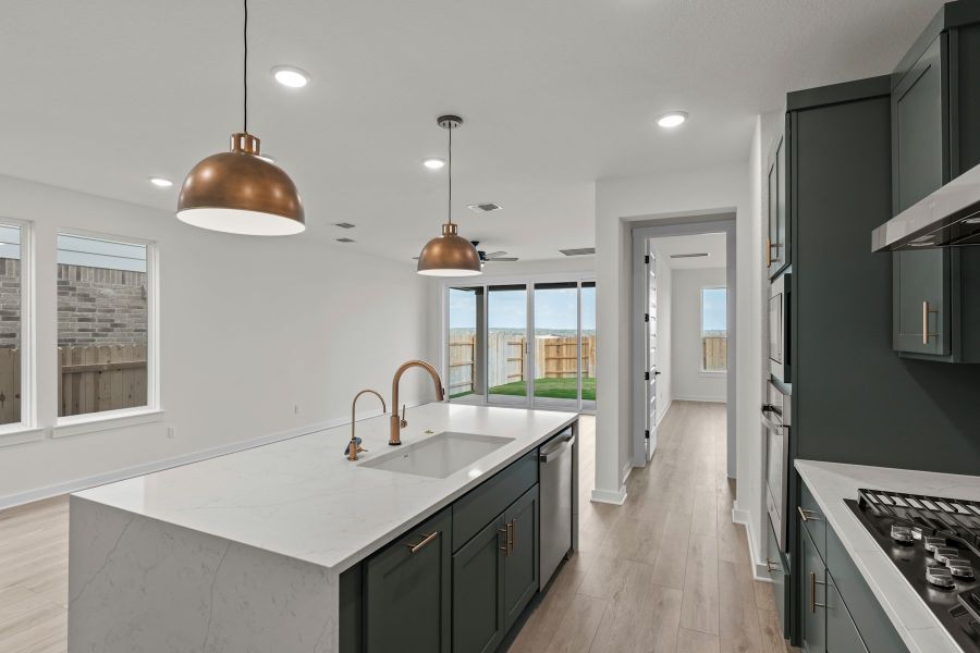 Furnished interior view inside a new home in Lariat, Liberty Hill (Image 10).
