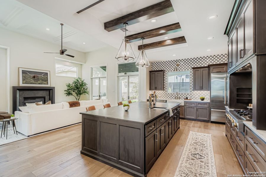 Furnished interior view inside a new home in The Bluff At The Dominion, San Antonio (Image 11).
