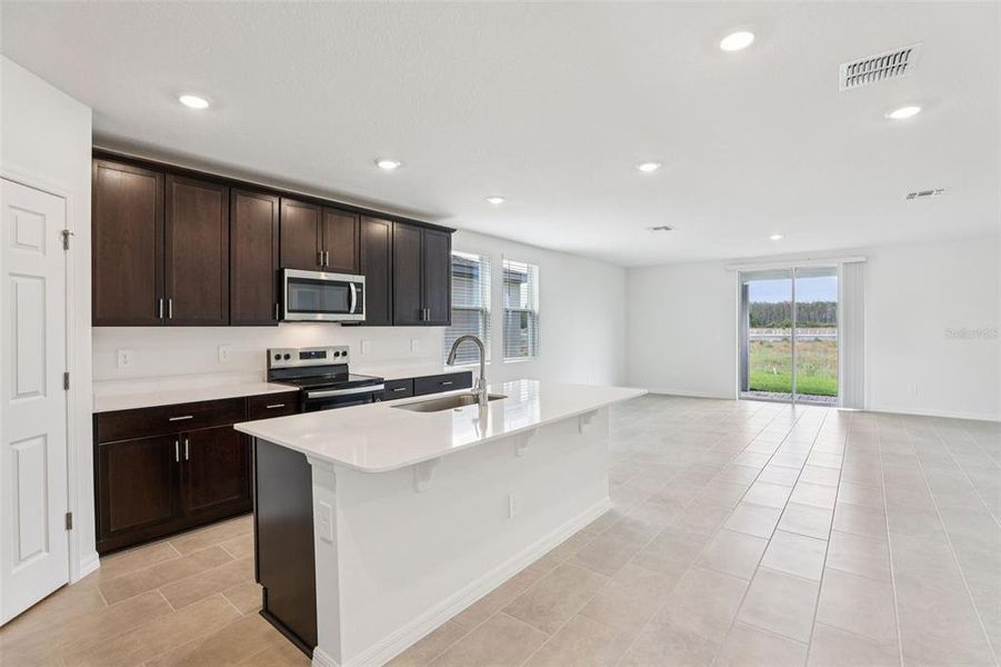 Furnished interior view inside a new home in The Meadow at Crossprairie, St. Cloud (Image 5).