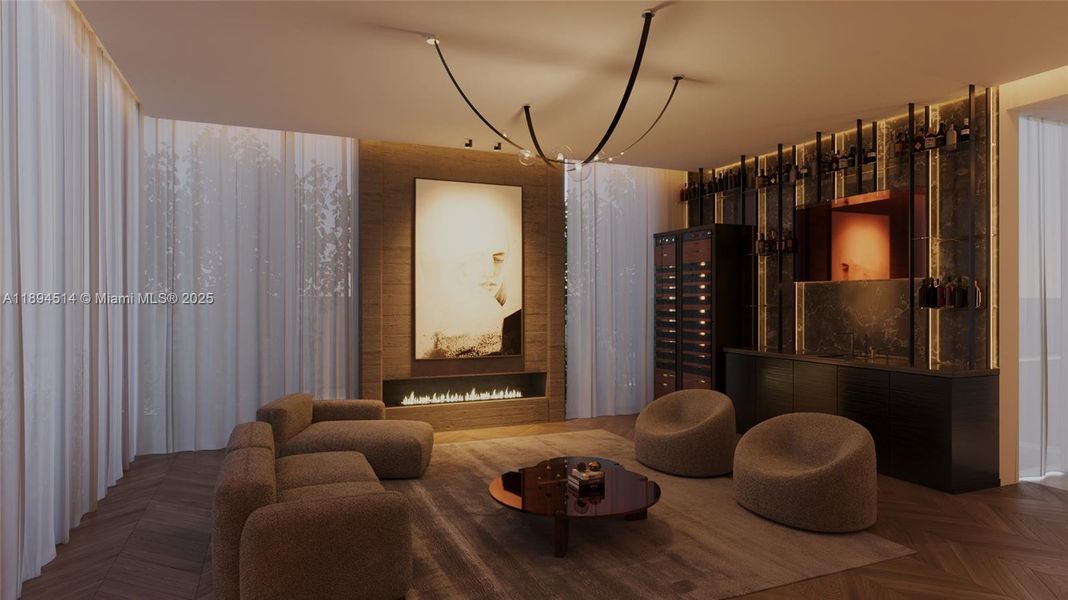 Furnished interior view inside a new home in , Miami (Image 4). Furnished interior view inside a new home in , Miami (Image 4).