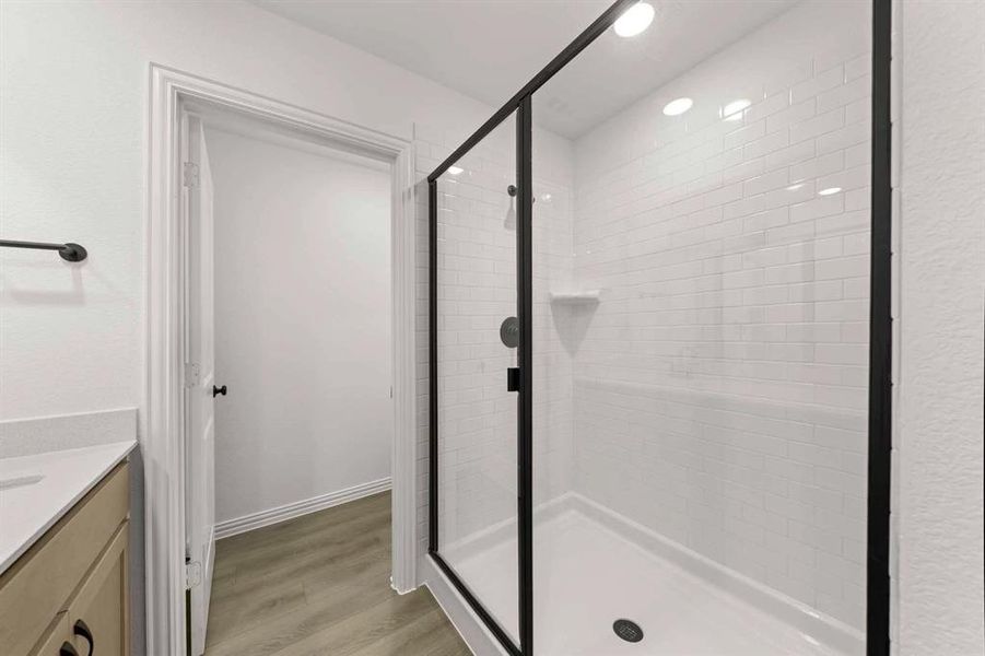 Furnished interior view inside a new home in Creekview Fossil Ridge, Pilot Point (Image 6).