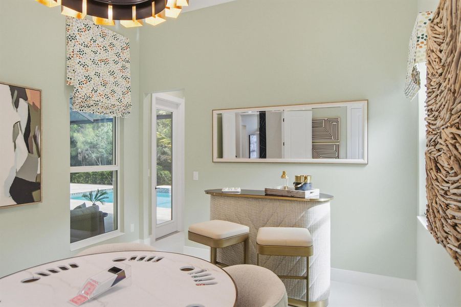 Furnished interior view inside a new home in The Strand, Vero Beach (Image 12).