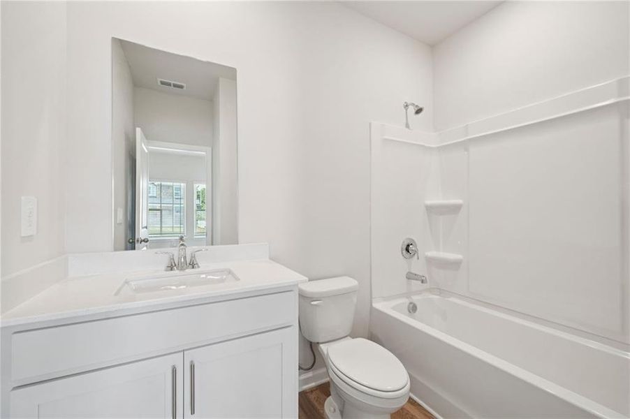 Furnished interior view inside a new home in Parkside at Grayson, Grayson (Image 10).