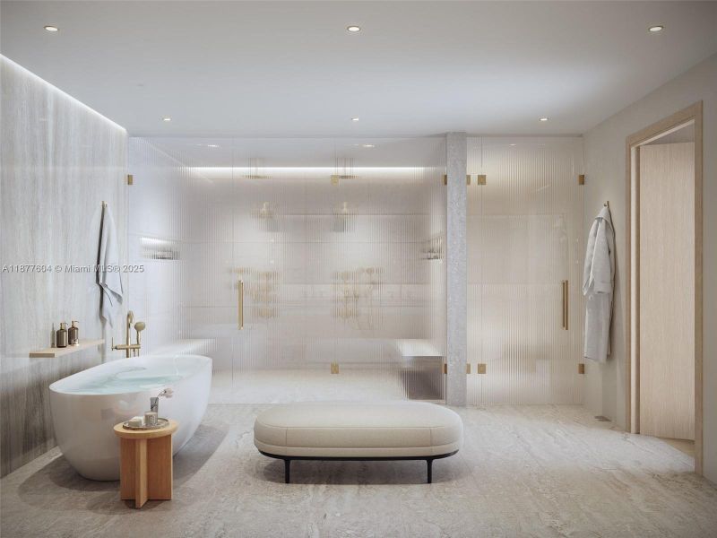 Furnished interior view inside a new home in , Miami (Image 7).