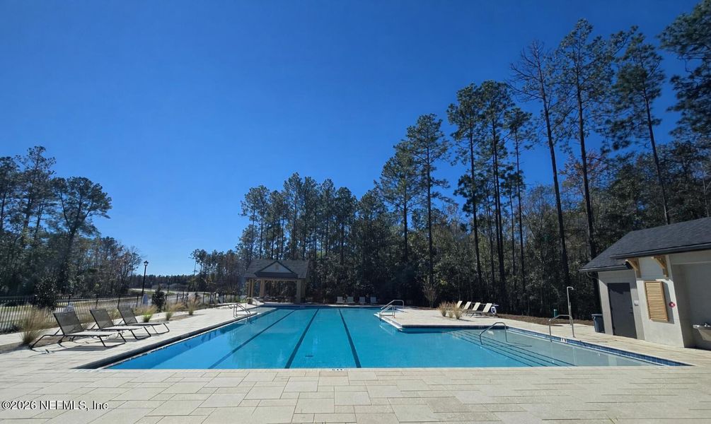 Exterior details and patio area of a home in Kings Preserve, Jacksonville (Image 20).