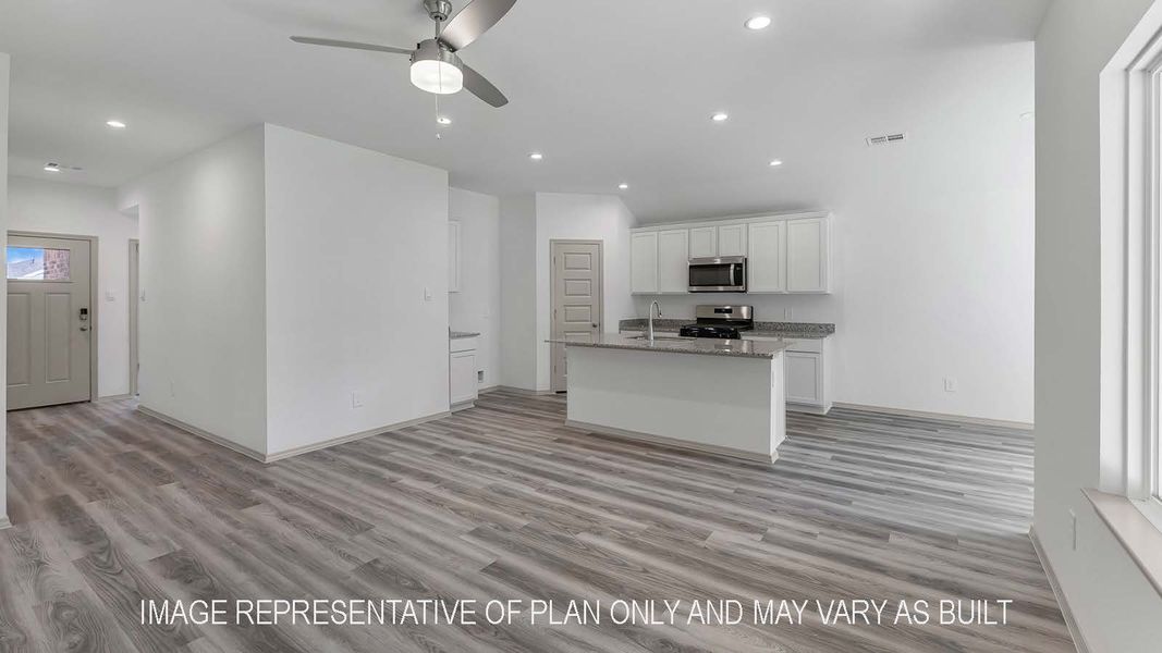 Furnished interior view inside a new home in Reserve at Mallard Lakes, Orange (Image 7).