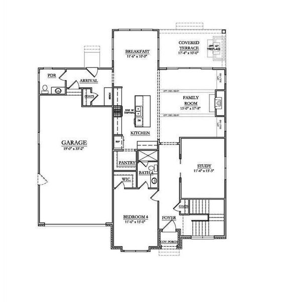 2D floor plan layout of this home in , Charlotte, NC (Image 2).