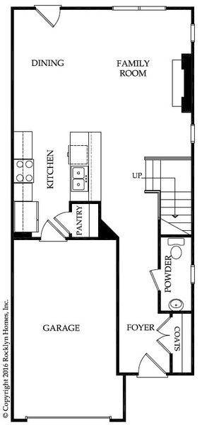 2D floor plan layout for the Mercer by Rocklyn Homes in Beverly Heights, Lithonia, GA (Image 5). 2D floor plan layout for the Mercer by Rocklyn Homes in Beverly Heights, Lithonia, GA (Image 5).