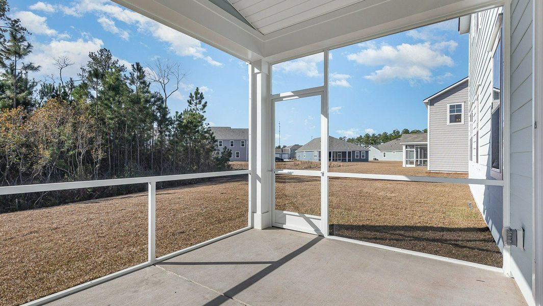 Exterior details and patio area of a home in Auberon Woods, Conway (Image 3).