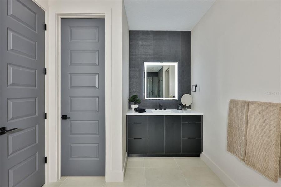 Furnished interior view inside a new home in , Tampa (Image 51).