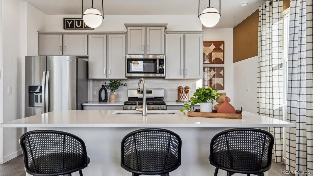 Furnished interior view inside a new home in Villas at Vantage, Berthoud (Image 3).