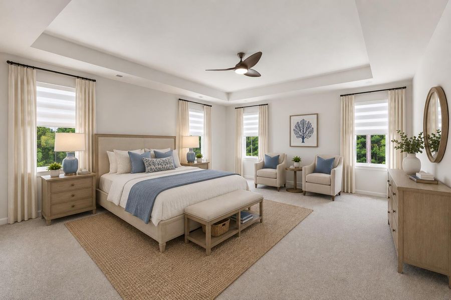 Furnished interior view inside a new home in Limehouse Village: Arbor Series, Summerville (Image 8).
