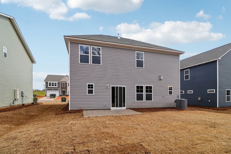 Representative exterior photo of a completed home built from the Porter II by Great Southern Homes in Cottages at Roofs Pond, West Columbia, SC (Image 38).
