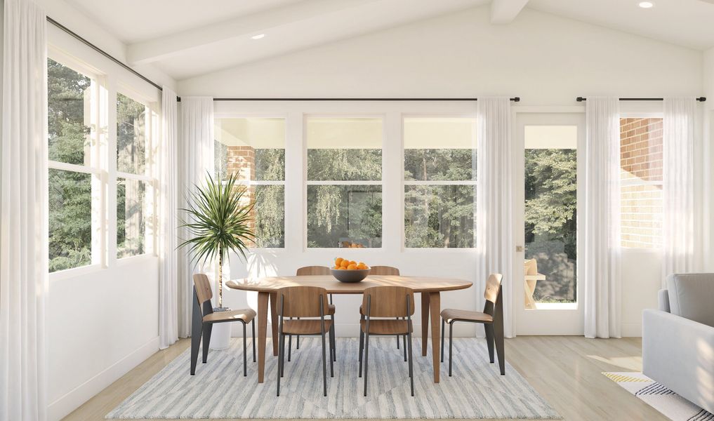 Dining area next to great room