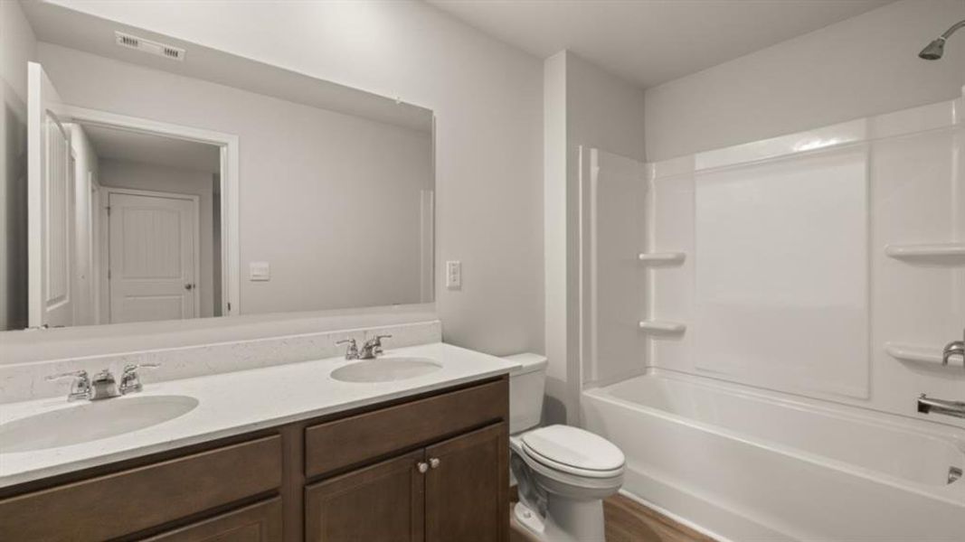 Furnished interior view inside a new home in Hughes Court, Dawsonville (Image 16). Furnished interior view inside a new home in Hughes Court, Dawsonville (Image 16).