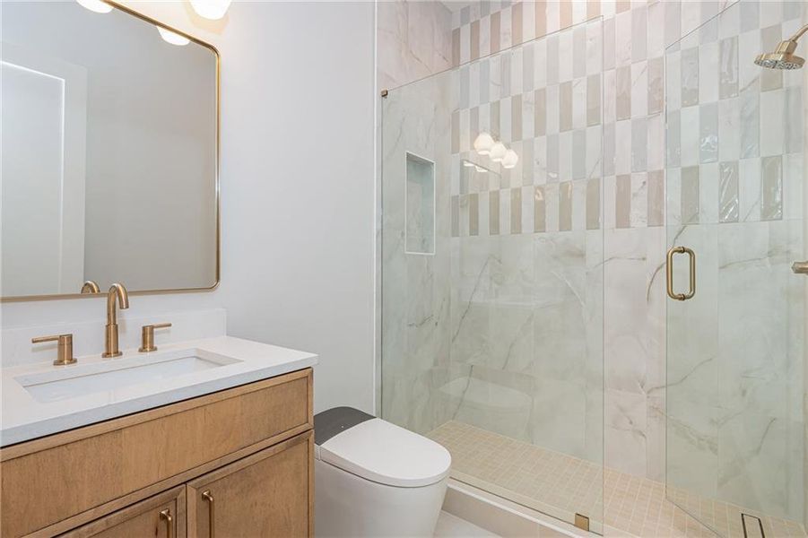 Furnished interior view inside a new home in , Alpharetta (Image 53).