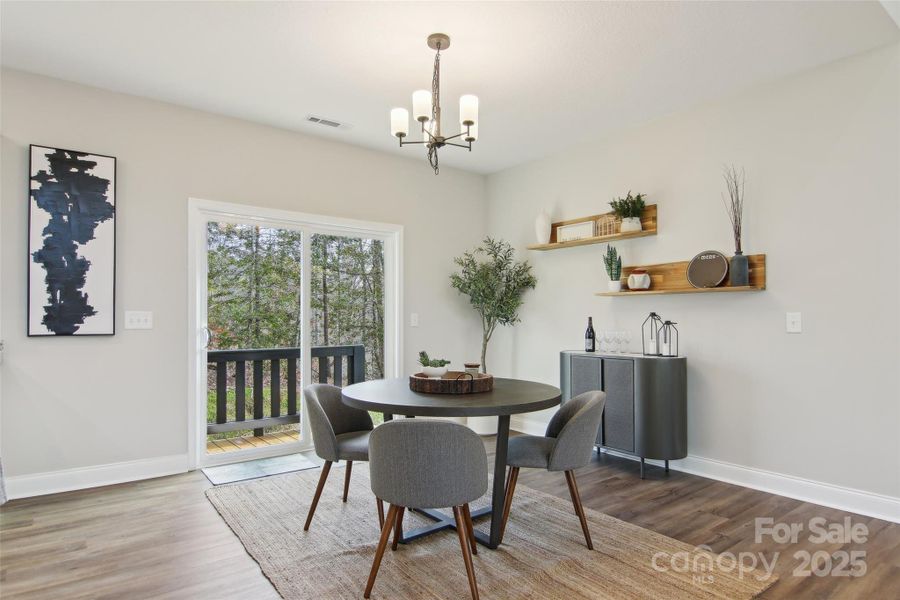 Furnished interior view inside a new home in , Bryson City (Image 13).