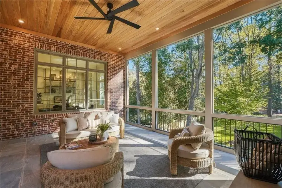 Exterior details and patio area of a home in , Atlanta (Image 27).