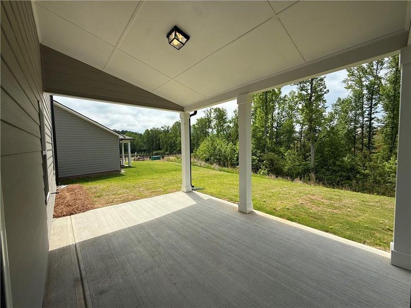 Exterior details and patio area of a home in Ponderosa Farms Estates, Gainesville (Image 3).