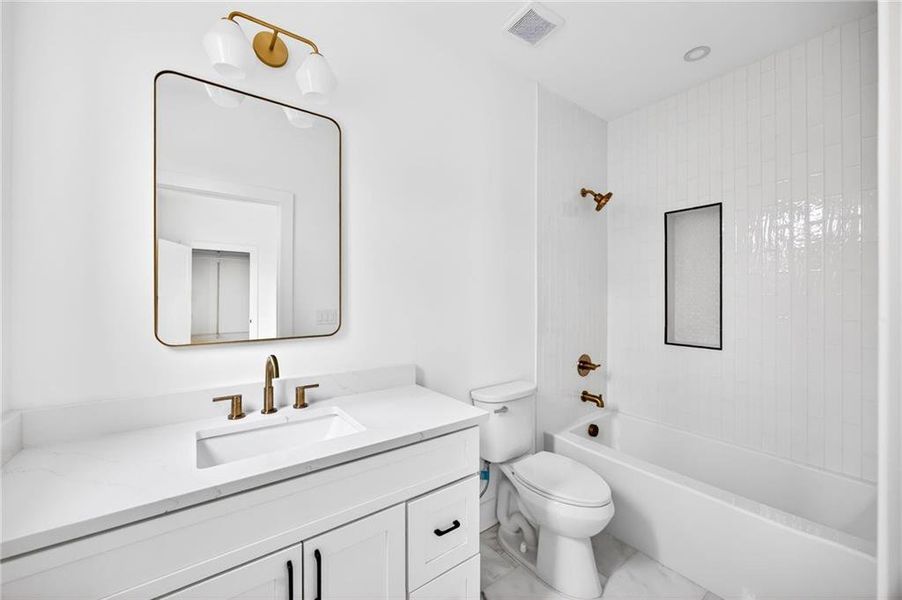 Furnished interior view inside a new home in , Atlanta (Image 34).