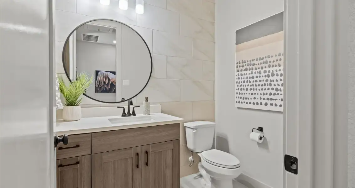 Representative furnished interior of a home built from the Malani by Chesmar Homes in Rio Vista at Kelly Ranch, Aledo (Image 14).