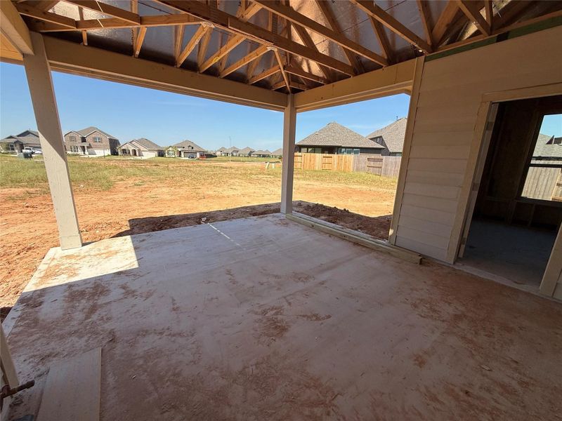Massive covered patio Massive covered patio