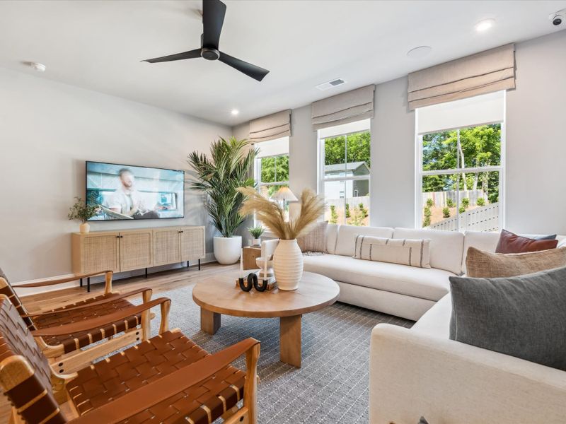 Representative furnished interior of a home built from the Hudson by Tri Pointe Homes in Old Town Village, Waxhaw (Image 36).