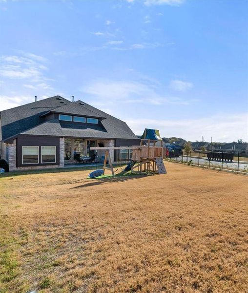 Exterior details and patio area of a home in , Aledo (Image 23).